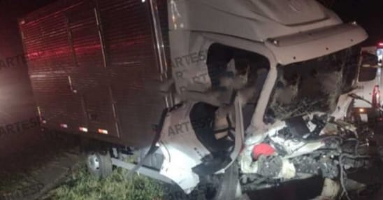  Morre homem envolvido em colisão entre dois caminhões na Dom Gabriel